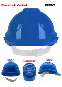 Blackrock Personalised Safety Helmet Royal Front