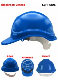 Blackrock Personalised Safety Helmet Royal Left