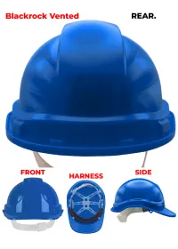 Blackrock Personalised Safety Helmet Royal Rear