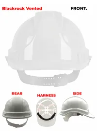 Blackrock Personalised Safety Helmet White Front