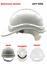 Blackrock Personalised Safety Helmet White Left