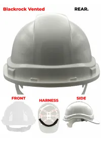 Blackrock Personalised Safety Helmet White Rear