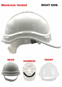 Blackrock Personalised Safety Helmet White Right