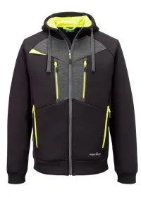 Portwest DX4 Zipped Hoodie DX472 black front