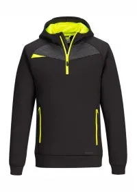 Portwest DX4 1/4 Zip Hoodie DX467 black front