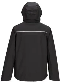 Portwest DX4 Waterproof Rain Jacket DX463 contrast black rear