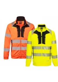 Portwest DX4 Hi-Vis Zipped Sweatshirt DX477