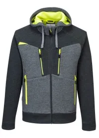 Portwest DX4 Zipped Hoodie DX472 metal grey front