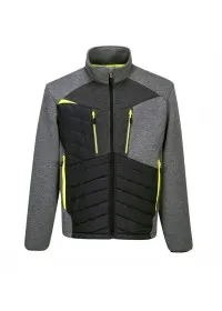 Portwest DX471 DX4 Hybrid Baffle Jacket metal grey front