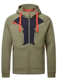Portwest DX4 Zipped Hoodie DX472 moss green front