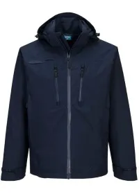 Portwest DX4 Waterproof Rain Jacket DX463 all navy front