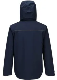 Portwest DX4 Waterproof Rain Jacket DX463 all navy rear