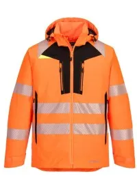 Portwest DX4 Hi-Vis Winter Jacket DX461 ORANGE FRONT