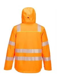 DX462 - DX4 Hi-Vis Rain Jacket orange/black rear