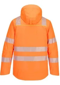 Portwest DX4 Hi-Vis Winter Jacket DX461 ORANGE REAR