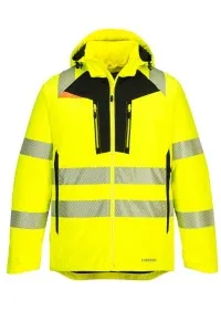 Portwest DX4 Hi-Vis Winter Jacket DX461 YELLOW FRONT