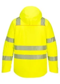 Portwest DX4 Hi-Vis Winter Jacket DX461 YELLOW REAR