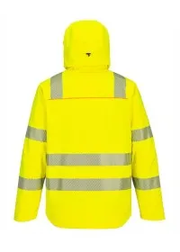 DX462 - DX4 Hi-Vis Rain Jacket yellow/black rear