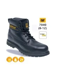 CATERPILLAR 7040 Holton Black Leather Safety Boot