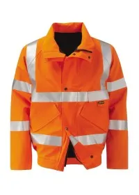 Orange Gore Tex Bomber Jacket