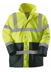 Custom Two Tone Hi Vis Jacket - Yellow and Blue