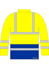 hi vis coat yellow front