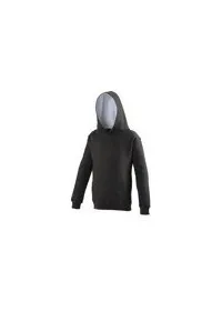 Awdis JH03J Jet Black / Heather Grey