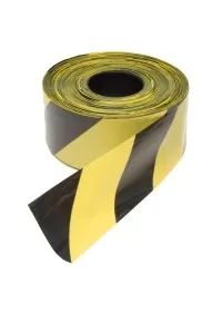 Black & yellow barrier tape