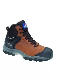 Brown Nubuck Waterproof Boot Metal Free, HIMALAYAN-4104,