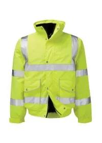 Hi Vis Premium Yellow Bomber Jacket