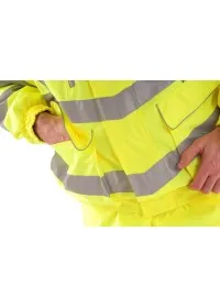 Pulsar Unpadded Yellow Hi Vis Bomber Jacket P533