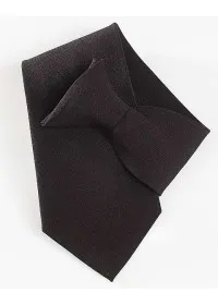 Black clip on Tie