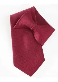 burgundy clip on Tie