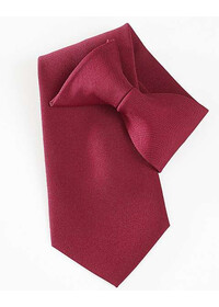 burgundy clip on Tie