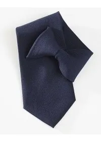 navy clip on Tie
