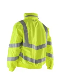 Pulsar Padded Yellow Hi Vis Bomber Jacket P191