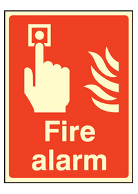 Fire alarm sign