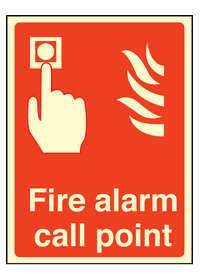 Fire alarm call point sign