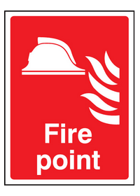Fire point sign