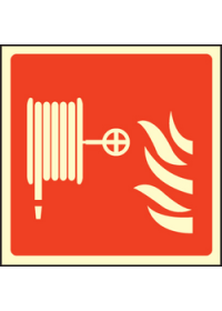 Fire hose symbol sign