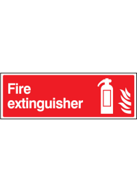 Fire extinguisher sign