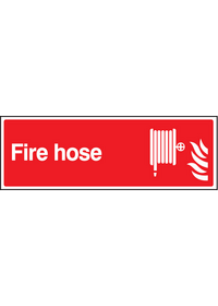 Fire hose sign