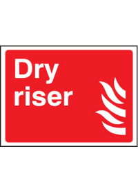 Dry riser sign