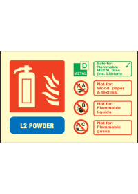 L2 Powder Ident sign