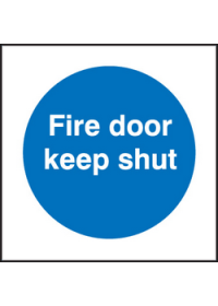 Fire door keep shut sign