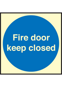 Fire door keep closed sign