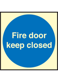 Fire door keep closed sign