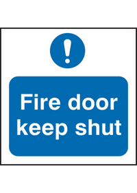 Fire door keep shut sign