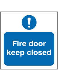 Fire door keep closed sign