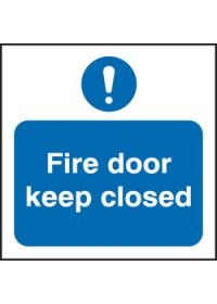 Fire door keep closed sign